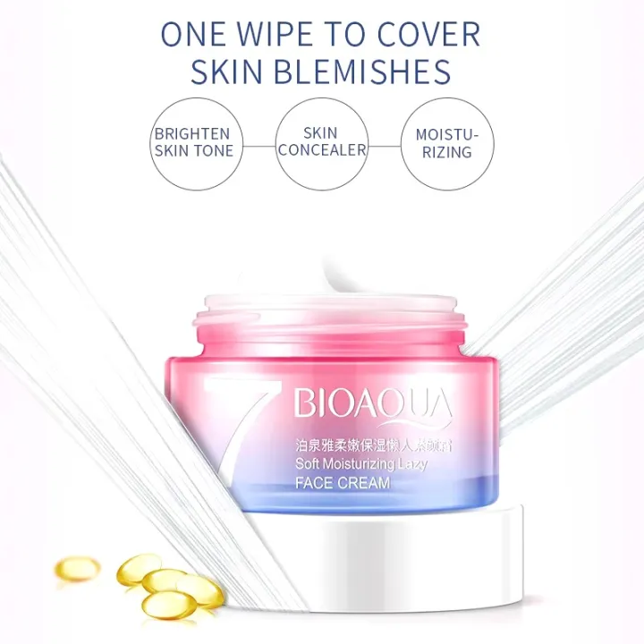 BIOAQUA%207%20Soft%20Moisturizing%20Lazy%20Face%20Cream-%2050g%20-%20Image%203