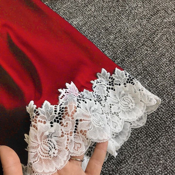 Ladies%20Silk%20Satin%20Night%20Dress%20Sleeveless%20Nighties%20V-neck%20Nightgown%20Nightdress%20Lace%20Sleepwear%20Nightwear%20For%20Women%20Intimates%20-%20Image%208