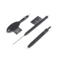 3Pcs/Set Hearing Aid Cleaning Kit Ventilation Rods Screwdrivers Brush Vent Cleaner Wire Magne Wax Loop Tools Set. 