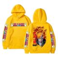 Anime Bleach Hoodies Graphic Kurosaki Ichigo Printed Hooded Sweatshirts Unisex Fashion Casual Sportwear Pullover Tops. 