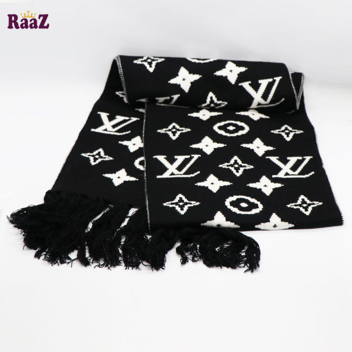 Black%20And%20White%20Woolen%20Scarf,%20Soft%20Muffler%20Stylish%20Fashion%20Scarf%20For%20Men%20And%20Women%20-%20Image%202