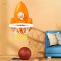 Toddler Basketball Hoop Set Cartoon Outdoor Indoor Game Foldable Basketball Hoop for Girls Gifts.