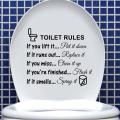 Funny Toilet Seat Sofa Chair Wall Stickers Bathroom Home Decoration Decals.