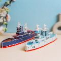 3D Ship Puzzle Assembled Paper Dragon Boat Battleship Jigsaw Children Early Learning Educational Toys Gift. 