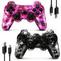 Wireless Game Controller For PS3 Gamepad For Double Shock 3 Bluetooth-4.0 Joystick For USB PC Controller For PS3 Joypad. 