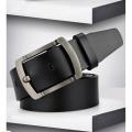 Casual Soft Leather Belt for Men - Black.