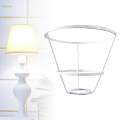 Iron Lamp Shade Frame , Tabletop Light Stand Durable Practical DIY Lightweight Lampshade Frame for Anniversary Cafe Light Cage Guard.