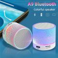 【original-Ready stock+FREE Shipping+COD】Bluetooth Mini Speaker Wireless Speaker Colorful LED TF Card USB Subwoofer Portable MP3 Music Sound Column For PC Phone.