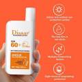 Disaar SPF 60 Sunscreen Lotion 50g Moisturizing Portable Sunblock Long Lasting Protection Sun Cream. 