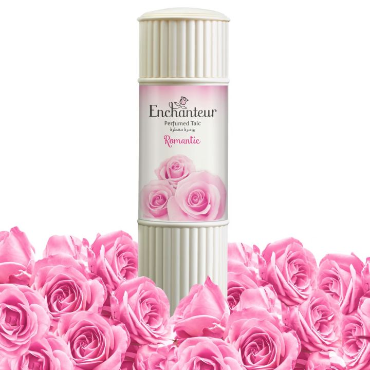 International Malaysian product Enchanteur Talcum Romantic Powder used for male/female - 250 gm