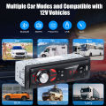 HIVOZ Bluetooth Car Stereo, 4x15W Car Audio FM Radio, MP3 Player USB/SD/AUX Hands Free Calling with Wireless Remote Control.