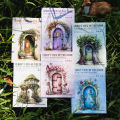 Sweet Journal 5PCS Front View Of The Door Series Large Size PET Stickers Diary Journaling Decorative Crafts Scrapbooking DIY Waterproof Sticker.