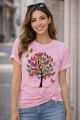 Fashion Tops Ladies Short Sleeve Casual Girl's Print Cotton&Polyester new T-Shirt For women. 