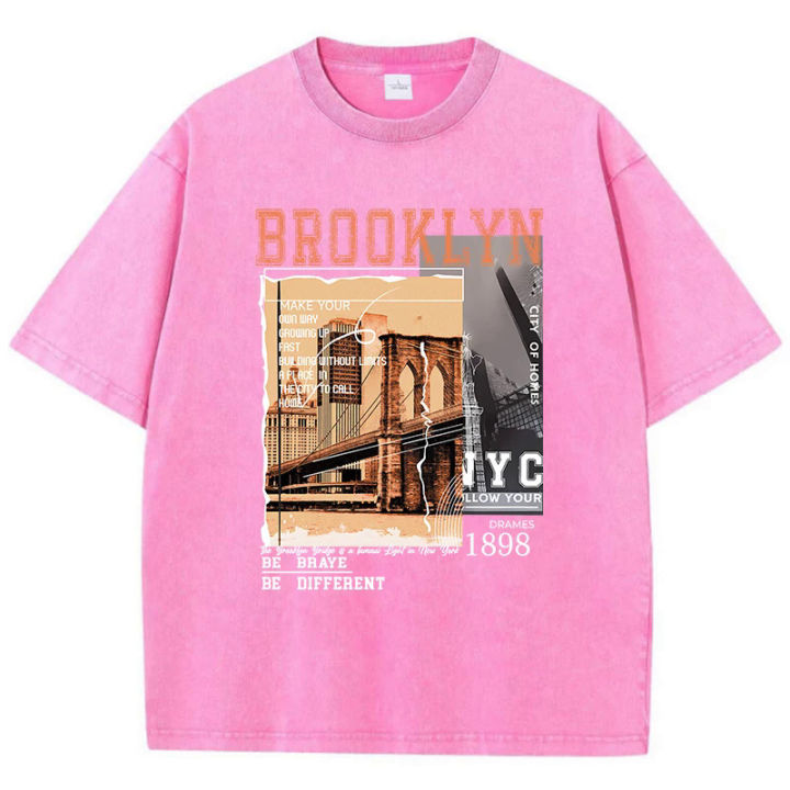 Brooklyn%201898%20Nyc%20Be%20Different%20Tshirt%20Women%20Street%20Soft%20Short%20Sleeve%20Fashion%20Hip%20Hop%20Clothes%20Oversized%20Cotton%20T-Shirt%20Female%20-%20Image%203