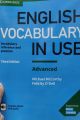 ENGLISH VOCABULARY IN USE By Michael McCarthy & Felicity O'Dell (Advanced). 