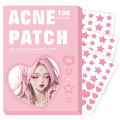 108 Acne Patch Pimple Patch, Pink Heart Star Shaped Acne Absorbing Cover Patch, Hydrocolloid Acne Patches For Face Zit Patch A. 
