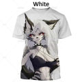 Hot Selling Helluva Boss 3D Printing T-shirt New Helluva Boss Loona PersonAlibabaty Hip-hop Unisex Cartoon Street Short-sleeved Tops. 
