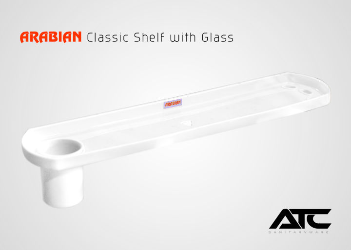 ARABIAN 21 Inch PVC Shelf for Bathroom and Basin