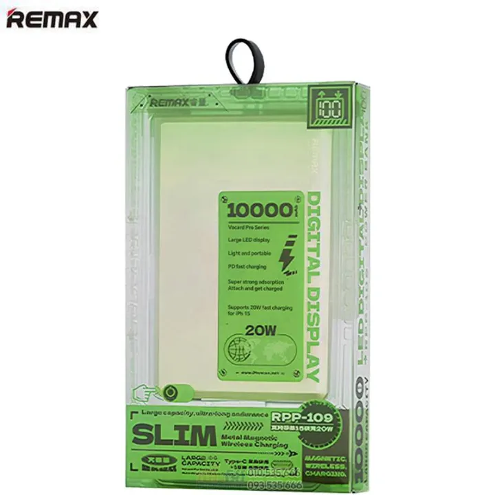 REMAX%20RPP-109%20Vocard%20Pro%20Series%20Ultra%20Slim%2020W%20PD%20Magnetic%20Wireless%20Metal%20Body%2010000mAh%20Power%20Bank%20-%20Grey%20-%20Image%205