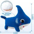 11 Inch Shark Dog Plush Toy Shark Dog Stuffed Animals Blue Shark Stuffed Animals Plushies for Baby Boys Girls Kid Birthday Gift. 