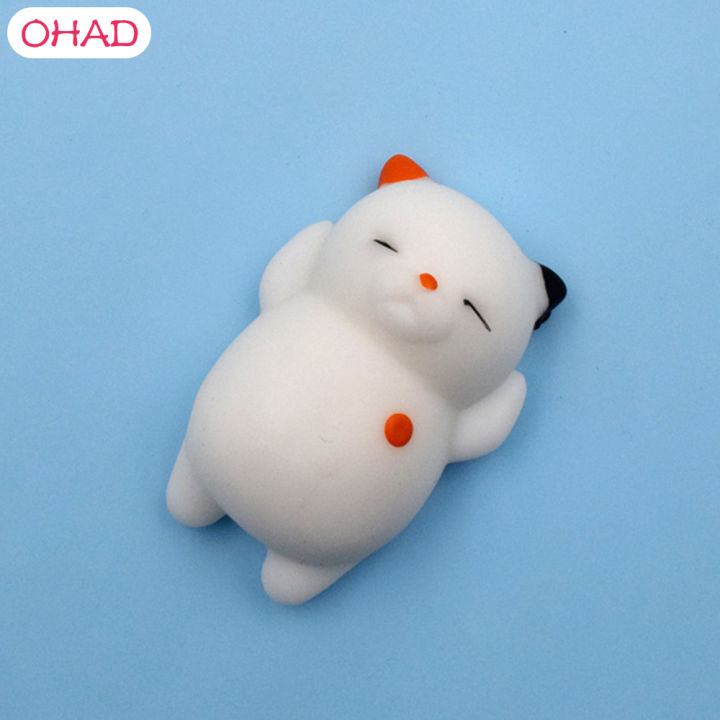 OHAD OHAD Cute Cat Animal Mochi Squishies Squishy Toys Novelty Decompression Toys for Relieving Anxiety from Long Time Study