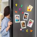 Acrylic Magnetic Photo Frames Refrigerator Mini Picture Frames Magnets Double Sided Wallet Size Fridge Frames for Polaroid Film.