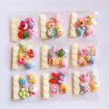 3d Water Cup Stickers 4pcs Cute Cartoon Thermos Cup Water Bottle Stickers Three-dimensional Resin Accessories Diy Mobile Phone Sticker* 1 bag.