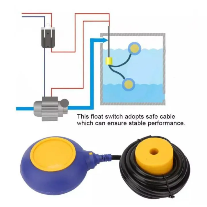 1pc Float Switch Liquid Water Level Controller Contactor Sensor 220V ...