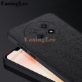 For Huawei Nova Y91 Case Wood Texture Canvas Hrad Shockproof Cover for Huawei Nova Y91 Back Cover Phone Cases. 