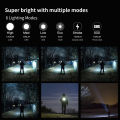 Wuben C3 type-C rechargeable LED flashlight high-powerful Troch light 1200lm with battery Waterproof camping lantern.