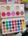 Gelanzi 3 in 1 makeup palette 5 Color Blush 5 Color Highliter 32 Color eye shadow. 