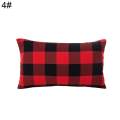 venicenight 30x50cm Plaid Linen Throw Pillow Case Cushion Cover Home Sofa Car Bed Decoration.
