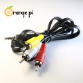 Orange Pi  AV Cable 70CM/2FT 3.5MM Jack to 3 RCA Male Plug Adapter Audio Converter Video. 