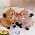 Cross-Border New Plush Toy Wild Boar Doll Doll Cute Brown Pig Doll Christmas Gift Girls Gift. 