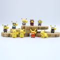 10pcs/sets cartoon movie Pokemon Action figure mini toys dolls 4CM Pikachu Action figure model children gifts birthday gifts.