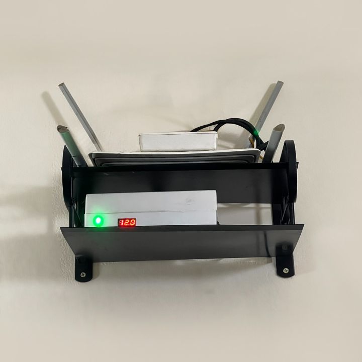 Stainless%20Steel%20Wall%20Mounted%20Router%20Stand%20Durable%20multimedia%20shelf%20-%20Image%203