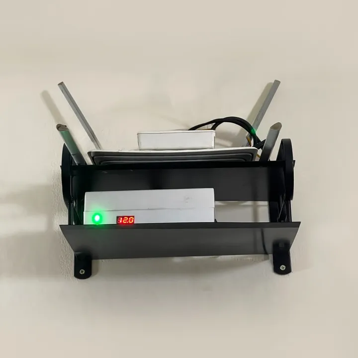 Stainless%20Steel%20Wall%20Mounted%20Router%20Stand%20Durable%20multimedia%20shelf%20-%20Image%203