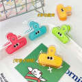 Cute Big Eyes Cartoon Acrylic Memo Ins Exam Paper Ticket Office Document Book PP Clip.