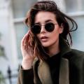 Hipe Black Round Sunglasses For Men And Women. 