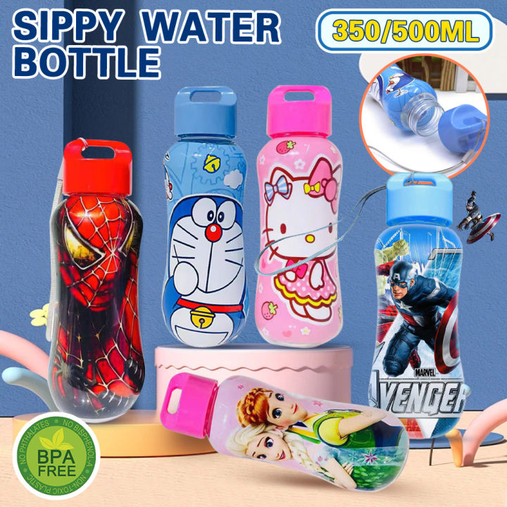 IKUNM 350ML Tumbler For Kids Spiderman Tumbler Children's Cartoon Cute Mini Portable Water Cup Pupils Outdoor Portable Anti-fall Water Cup Children's Favorite
