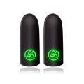 Finger Sleeve Luminous 1pair Game Controller Game Pad Accessories Thumb Sleeve Glove For Mobile Gaming Non-scratch Touch Screen. 