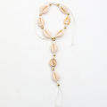 Summer beach style anklet chain, beaded shell anklet, ethnic style hand-woven rope shell anklet for women. 