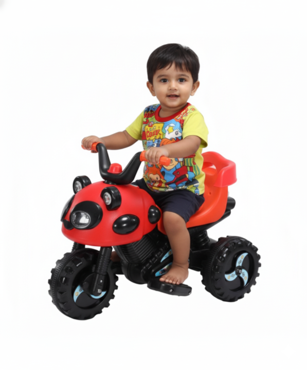 RFL-Jim & Jolly Pikko Rechargeable Tricycle – Black & Red | Electric ...