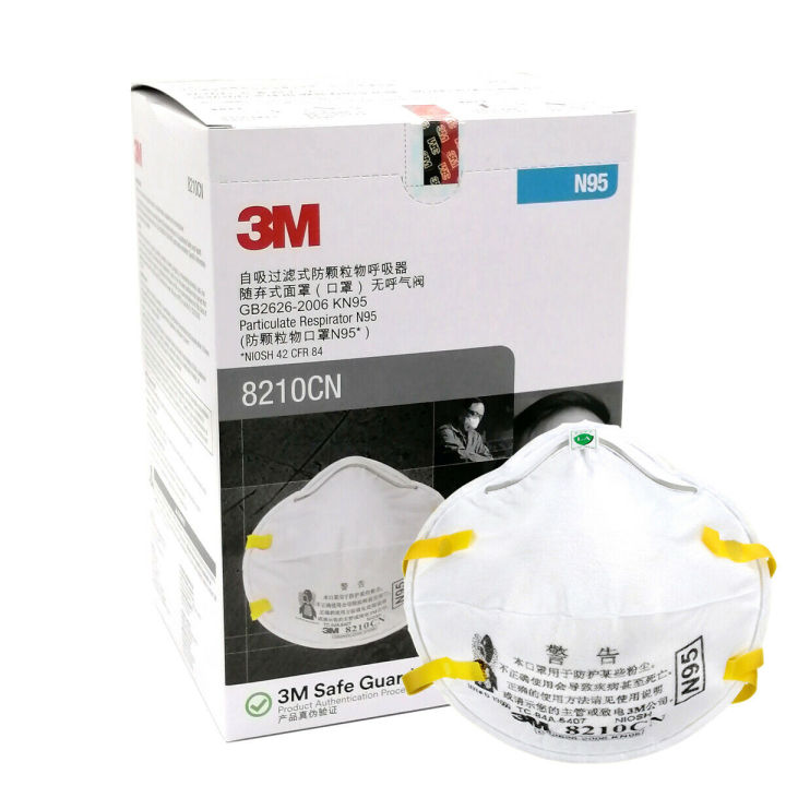 3M N95 8210CN Face Mask, 20 Pcs Per Box Intake Org, Made in China