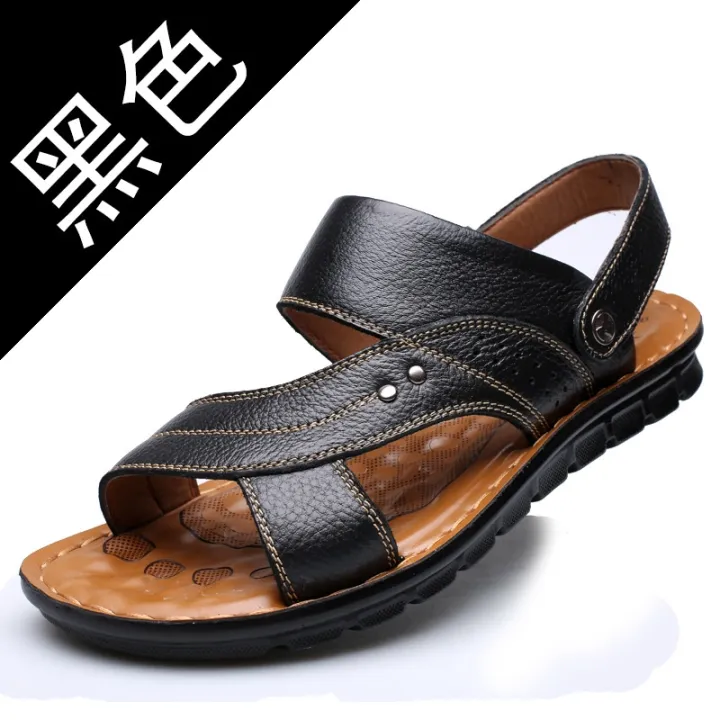 Men's%20Summer%20New%20Men's%20Sandals%20Men's%20Leather%20Beach%20Shoes%20Casual%20Men's%20Shoes%20Fashion%20Slippers%20Stripe%20Sandals%20Rubber%20Mens%20Shoes%20-%20Image%205