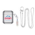 Electroplated beverage Evian Pro protective soft shell hanging chain 1 Apple 3rd generation trendy Bluetooth 2 Earphone cover suitable. 