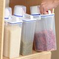 LALA Portable Plastic Kitchen Container Grain Storage Case Bean Rice Storage Box.