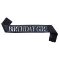 Birthday girl Sash Black.