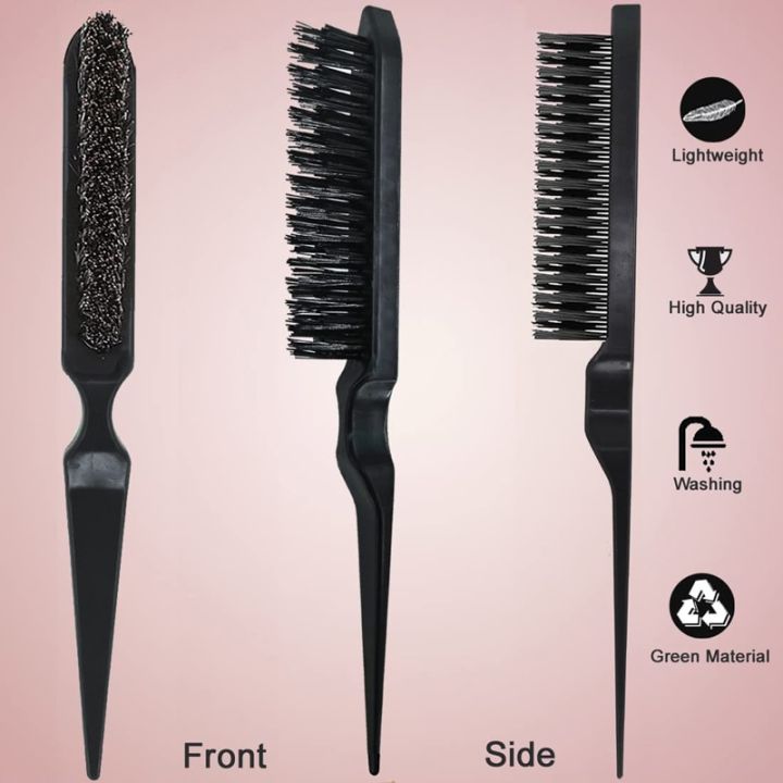 10pcs%20Hair%20Styling%20Comb%20Set%20Teasing%20Hair%20Brush%20Triple%20Teasing%20Comb%20Rat%20Tail%20Combs%20Edge%20Brush%20Hair%20Tail%20Tools%20Braid%20Tool%20Loop%20-%20Image%206
