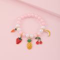 Markersland Cute Clourful Children's Pearl Bracelets Girls Princess Beads Cartoon Charm Kids Bracelet Accessories Wholesale. 